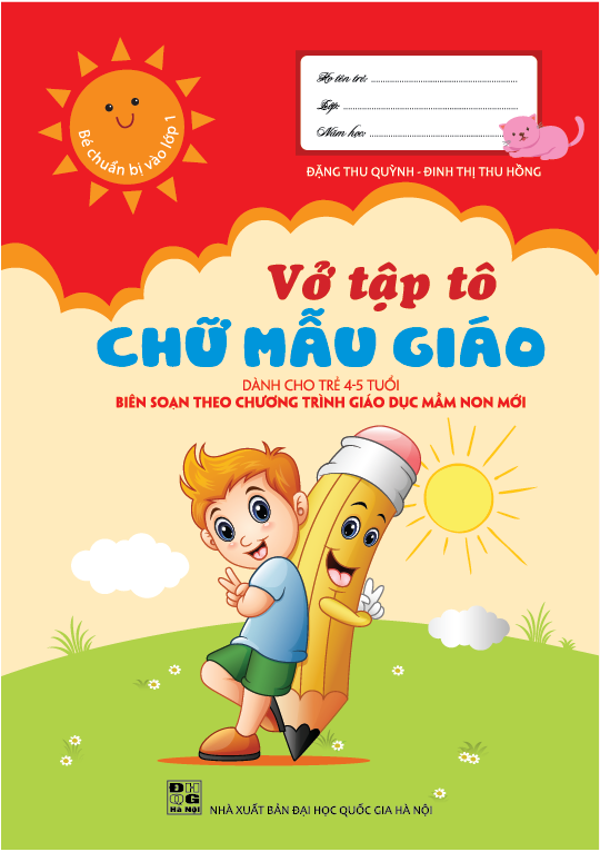 Vở Tập Tô Chữ Mẫu Giáo (Dành cho trẻ 4-5 tuổi)