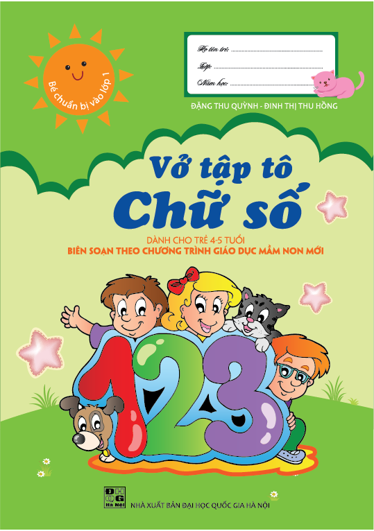 Vở Tập Tô Chữ Số (Dành cho trẻ 4-5 tuổi)