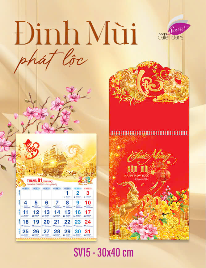 Lịch 12 Tháng - Đinh Mùi Phát Lộc