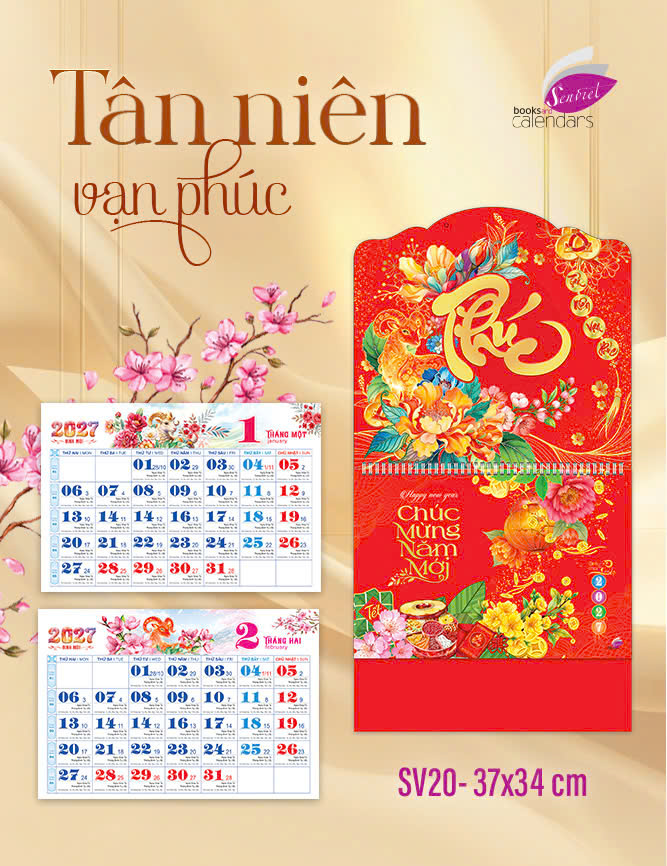 Lịch 12 Tháng - Tân Niên Vạn Phúc