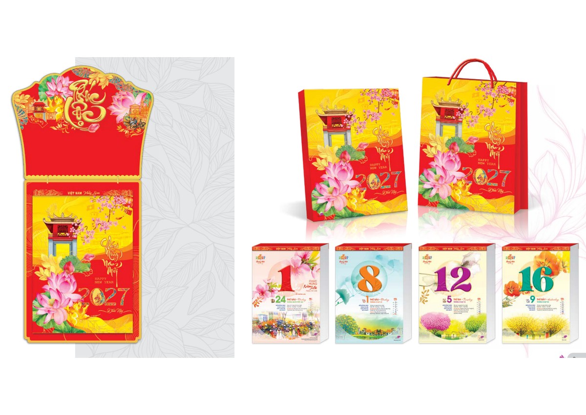 SV01 - Việt Nam Vàng Son - Lịch Tết 2027