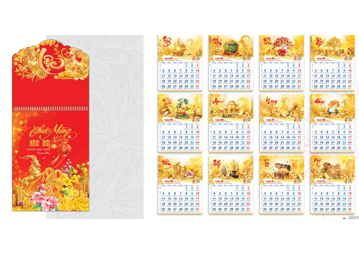SV15 - Đinh Mùi Phát Lộc - Lịch 12 tháng 2027