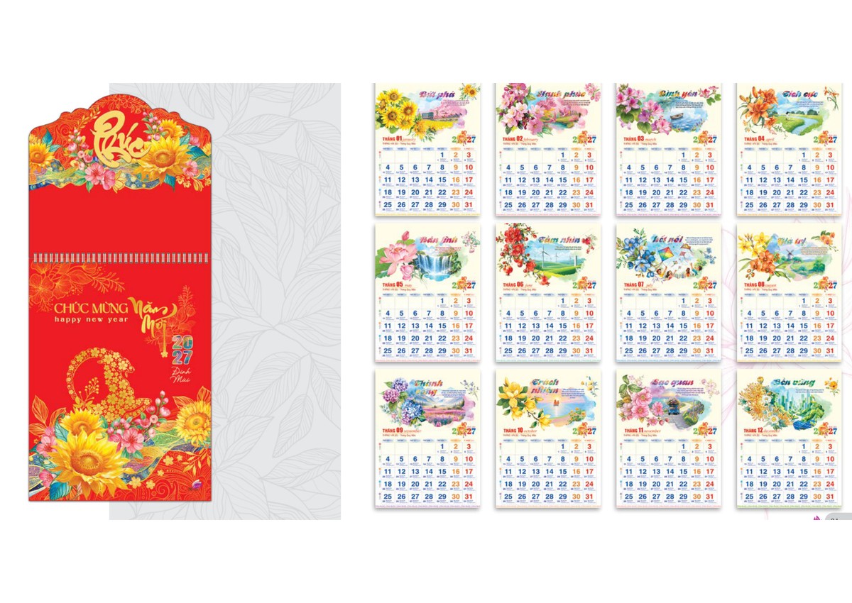 SV16 - Phúc Lộc Vinh Hoa - Lịch 12 tháng 2027