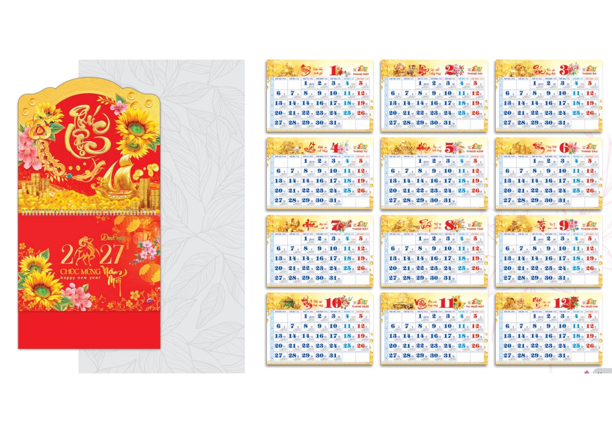 SV21 - Đắc Lộc Toàn Gia - Lịch 12 tháng 2027