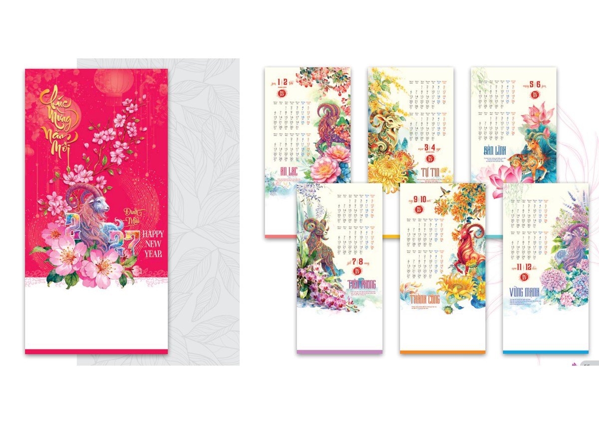 SV45 - Đinh Mùi Phú Quý - Lịch 7 tờ 2027