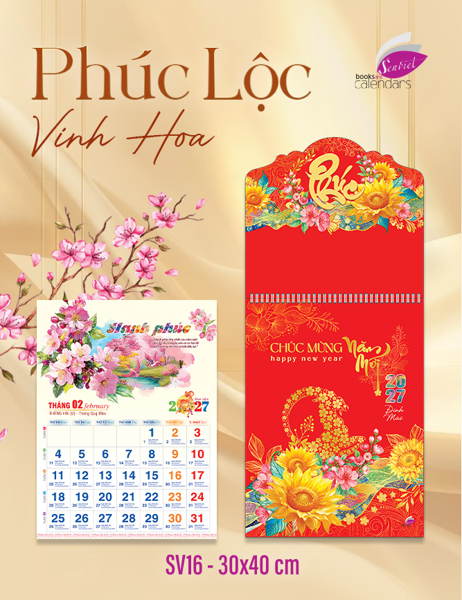 Lịch 12 Tháng - Phúc Lộc Vinh Hoa