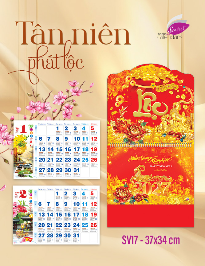 Lịch 12 Tháng - Tân Niên Phát Lộc