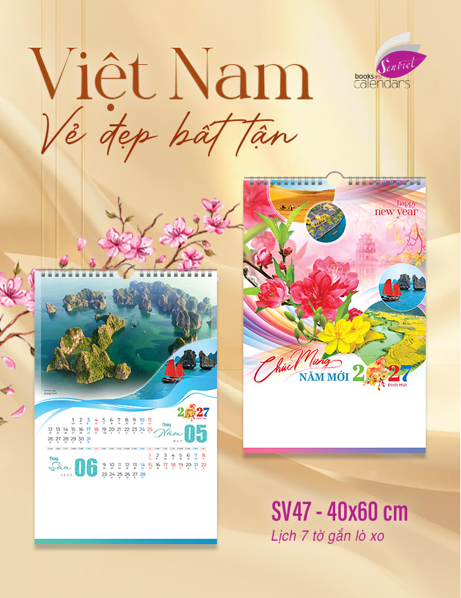 Lịch 7 Tờ - Việt Nam Vẻ Đẹp Bất Tận