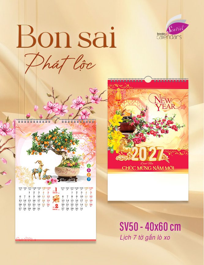 Lịch 7 Tờ - Bon Sai Phát Lộc